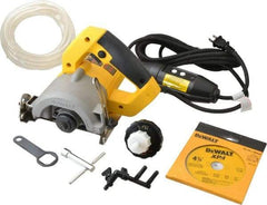 DeWALT - 4-3/8" Blade Diam, Tile Saw - 13,000 RPM, 120 Volts, 10.8 Amps, 20mm Arbor - Americas Tooling