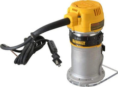 DeWALT - 16,000 to 27,000 RPM, 1.25 HP, 7 Amp, Fixed Base Electric Router - 115 Volts, 1/4 Inch Collet - Americas Tooling