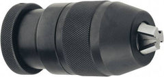 Accupro - 3/8-24, 1/32 to 5/16" Capacity, Threaded Mount Steel Drill Chuck - Keyless, 37.01mm Sleeve Diam, 2-53/64" Open Length - Exact Industrial Supply