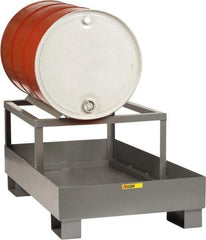 Little Giant - 33 Gal Sump, 1 Drum, Steel Drum Rack - 51" Long x 26" Wide x 22" High - Americas Tooling