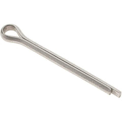 Value Collection - 3/16" Diam x 2" Long Extended Prong Cotter Pin - Grade 18-8, Uncoated, Stainless Steel - Americas Tooling