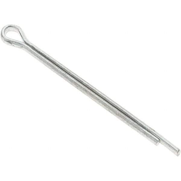 Value Collection - 1/8" Diam x 2" Long Extended Prong Cotter Pin - Grade 2, Zinc-Plated, Steel - Americas Tooling