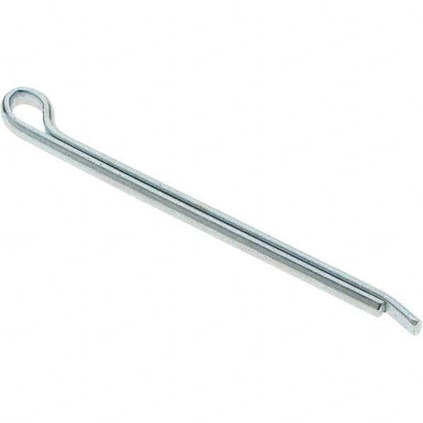 Value Collection - 7/64" Diam x 1-3/4" Long Hammerlock Cotter Pin - Grade 2, Zinc-Plated, Steel - Americas Tooling