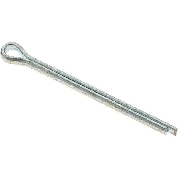 Value Collection - 1/8" Diam x 1-3/4" Long Extended Prong Cotter Pin - Grade 2, Zinc-Plated, Steel - Americas Tooling