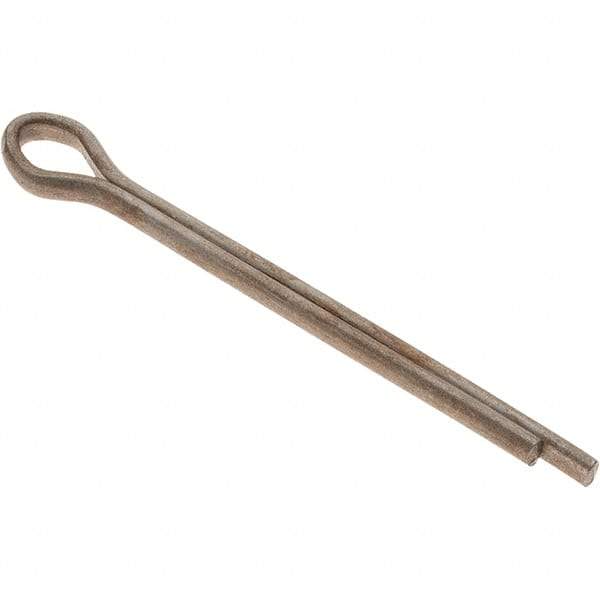 Value Collection - 1/8" Diam x 1-1/2" Long Extended Prong Cotter Pin - Grade 2, Zinc-Plated, Steel - Americas Tooling