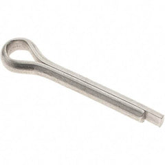 Value Collection - 1/4" Diam x 1-1/2" Long Extended Prong Cotter Pin - Grade 18-8, Uncoated, Stainless Steel - Americas Tooling