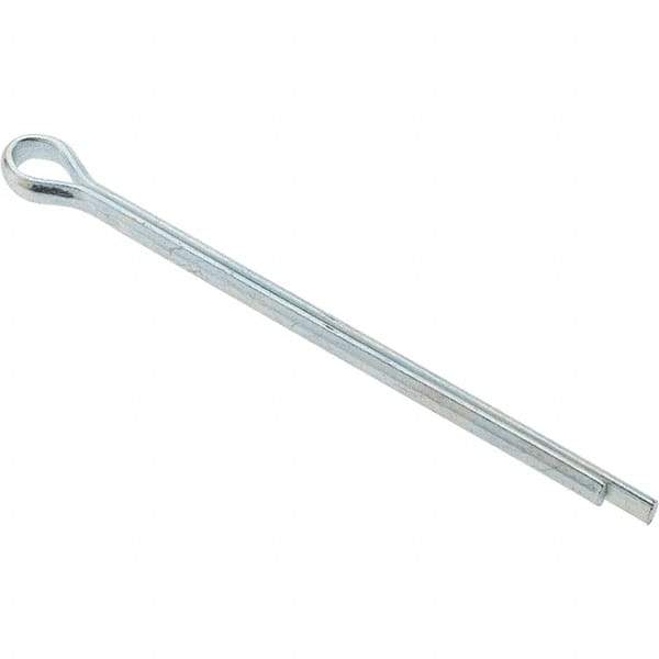 Value Collection - 7/64" Diam x 2" Long Extended Prong Cotter Pin - Grade 2, Zinc-Plated, Steel - Americas Tooling