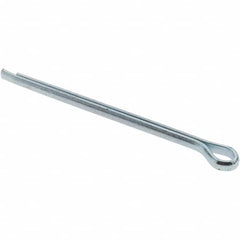 Value Collection - 7/64" Diam x 2" Long Hammerlock Cotter Pin - Grade 2, Zinc-Plated, Steel - Americas Tooling