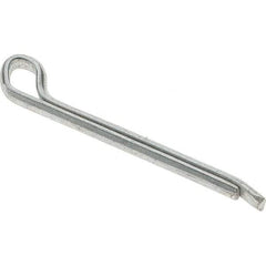 Value Collection - 7/64" Diam x 1-1/4" Long Hammerlock Cotter Pin - Grade 2, Zinc-Plated, Steel - Americas Tooling