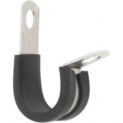 Made in USA - Pipe & Cable Clamps Type: Cushion Clamp Tube Diameter: 1/2 (Inch) - Americas Tooling