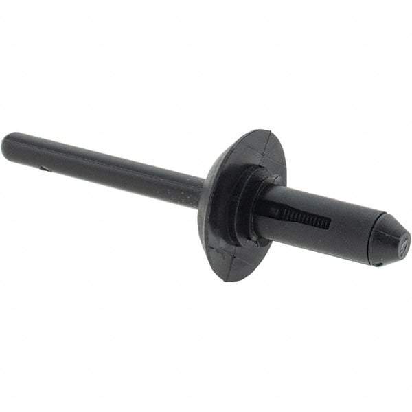 Made in USA - Large Flange Head Nylon Multi Grip Blind Rivet - 18mm Head Diam, - Americas Tooling