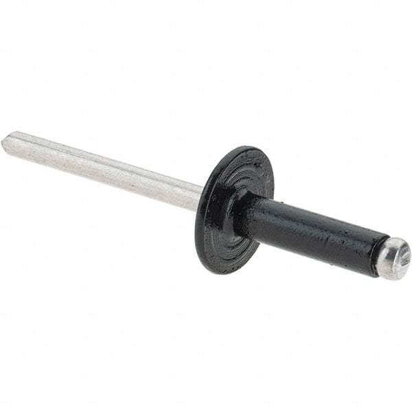 Made in USA - Aluminum Open End Blind Rivet - Aluminum Mandrel, 3/16" Head Diam, - Americas Tooling