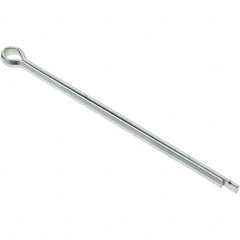 Value Collection - 1/4" Diam x 5" Long Extended Prong Cotter Pin - Grade 2, Zinc-Plated, Steel - Americas Tooling