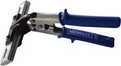 Midwest Snips - 10" OAL Offset Hand Seamer for HVAC - 1" Jaw Width, 2" Jaw Depth - Americas Tooling