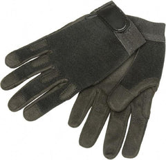 Ability One - Size S Nylon/Spandura General Protection Work Gloves - For Mechanic's & Lifting, Uncoated, Hook & Loop Cuff, Full Fingered, Black, Paired - Americas Tooling