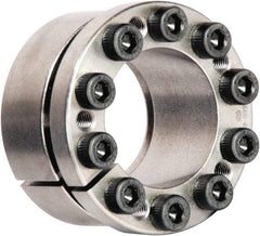 Climax Metal Products - M5 Thread, 32mm Bore Diam, 2" OD, Shaft Locking Device - 10 Screws, 8,796 Lb Axial Load, 2-1/8" OAW, 0.669" Thrust Ring Width, 5,541 Ft/Lb Max Torque - Americas Tooling