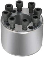 Climax Metal Products - M6 Thread, 1-1/8" Bore Diam, 2.165" OD, Shaft Locking Device - 6 Screws, 15,036 Lb Axial Load, 2.165" OAW, 1.26" Thrust Ring Width, 705 Ft/Lb Max Torque - Americas Tooling