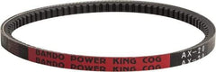 Bando - Section AX, 1/2" Wide, 122" Outside Length, V-Belt - Rubber Compound, Black, Classic Cogged, No. AX120 - Americas Tooling