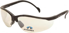 PYRAMEX - +1.5, Indoor/Outdoor Mirror Lenses, Scratch Resistant, Framed Magnifying Safety Glasses - UV Protection, Adjustable Temples, Black Nylon Frame, ANSI Z87.1, CSA Z94.3-07 - Americas Tooling