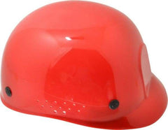 MSA - 4-Point Suspension, High Density Polyethylene Bump Cap - Pinlock, Vented, Red - Americas Tooling