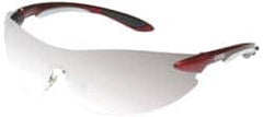 Uvex - Silver Mirror Lenses, Frameless Safety Glasses - Scratch Resistant, Plastic Frame, Size Universal, Wrap Around - Americas Tooling