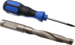 Guhring - 14.99mm Diam, 77.8mm Max Depth, 16mm Shank Diam, 150mm OAL, Replaceable Tip Drill - HT 800 WP Insert, Series 4108 - Americas Tooling