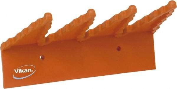 Vikan - 22 Lb, 6-1/2" Wide, 2-1/2" High, Polypropylene, Wall Bracket - 9-1/2" Long, 3 Holders - Americas Tooling