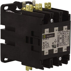 Square D - 3 Pole, 60 Amp Inductive Load, 277 Coil VAC at 60 Hz, Definite Purpose Contactor - Phase 1 and Phase 3 Hp:  10 at 230 VAC, 25 at 230 VAC, 30 at 460 VAC, 30 at 575 VAC, 5 at 115 VAC, 75 Amp Resistive Rating, CE, CSA, UL Listed - Americas Tooling