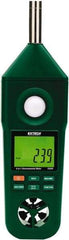 Extech - -148 to 2,372°F, 10 to 95% Humidity Range, Thermo-Hygrometer, Anemometer and Light-Sound Meter - 4% Relative Humidity Accuracy - Americas Tooling