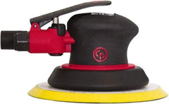 Chicago Pneumatic - 12,000 OPM, 8 CFM Air Consumption, Palm Air Orbital Sander - Round Pad, 1/4" Inlet - Americas Tooling