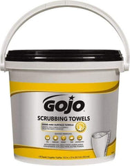 GOJO - Pre-Moistened Hand Cleaning Wipes - Canister, 12-1/4" x 10-1/2" Sheet Size, Red - Americas Tooling