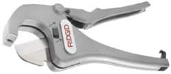 Ridgid - 1/2" to 1-5/8" Pipe Capacity, Ratcheting Tube & Pipe Cutter - Cuts Plastic, Rubber, PVC, CPVC - Americas Tooling