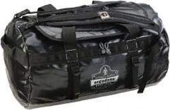 Ergodyne - 2 Pocket, 4,395 Cubic Inch, Tarpaulin, 600D Polyester Water Resistant Empty Duffel Bag - 23-1/2 Inch Wide x 10-1/2 Inch Deep x 10-1 2 Inch High, Black - Americas Tooling