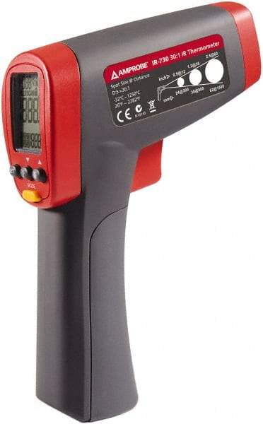 Amprobe - -32 to 1250°C (-26 to 2282°F) Infrared Thermometer - 30:1 Distance to Spot Ratio - Americas Tooling