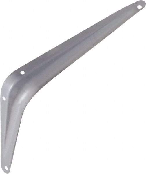 National Mfg. - 100 Lb Capacity, Gray Shelf Brackets - 6" Long x 8" High x 1.667" Wide - Americas Tooling