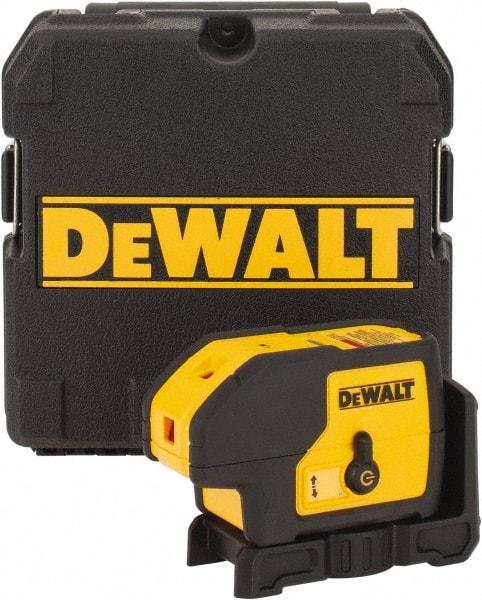 DeWALT - 3 Beam 100' Max Range Self-Leveling Laser - Red Beam, 1/8" at 30' Accuracy, 5" Long x 2-1/4" Wide x 3-3/4" High - Americas Tooling