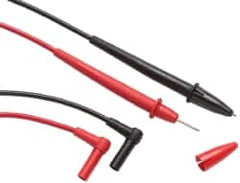 Fluke - Black/Red Electrical Test Equipment Leads - Use with Electrical Test Equipment with 4mm Adapters - Americas Tooling