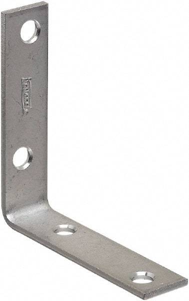 National Mfg. - 3" Long x 3/4" Wide, Steel, Corner Brace - Zinc Plated - Americas Tooling