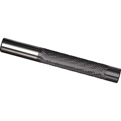 Made in USA - 1/4" Diam, 1-1/4" LOC, Solid Carbide Diamond Pattern Router Bit - Right Hand Cut, 3" OAL, 1/4" Shank Diam, Use on Cast Iron, Stainless, Steel, Titanium - Americas Tooling