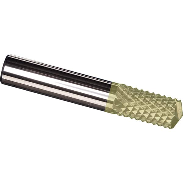 Made in USA - 5/16" Diam, 1" LOC, Drill Point End, Solid Carbide Diamond Pattern Router Bit - Right Hand Cut, 2-1/2" OAL, 5/16" Shank Diam, Use on Carbon & Honeycomb, Carbon Fiber, Composite, Fiberglass, Graphite - Americas Tooling