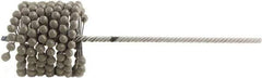 Brush Research Mfg. - 3" to 3-1/4" Bore Diam, 80 Grit, Aluminum Oxide Flexible Hone - Medium, 13-1/2" OAL - Americas Tooling