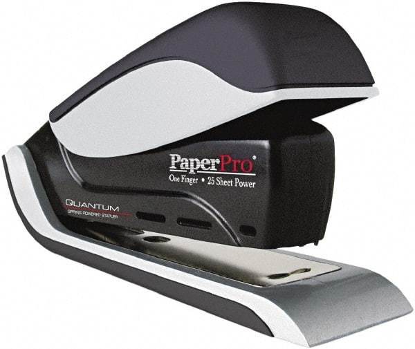 PaperPro - 25 Sheet Half Strip Stapler - Black/Silver - Americas Tooling