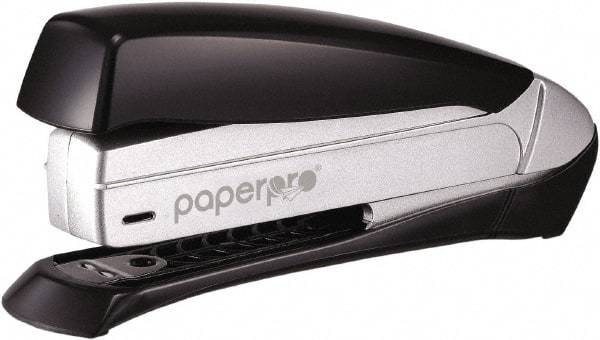 PaperPro - 20 Sheet Half Strip Stapler - Black/Silver - Americas Tooling