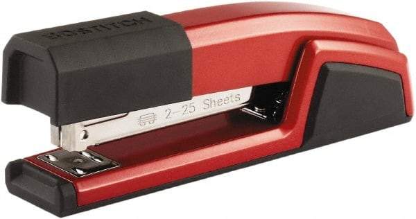 Stanley Bostitch - 25 Sheet Full Strip Desktop Stapler - Red - Americas Tooling