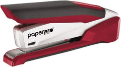 PaperPro - 28 Sheet Full Strip Desktop Stapler - Red & Silver - Americas Tooling