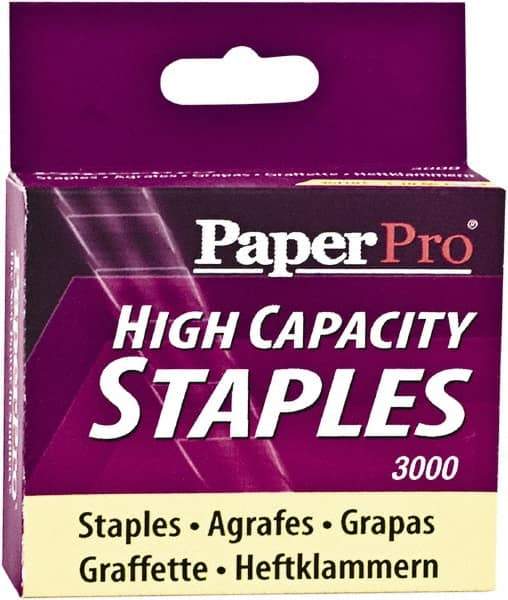 PaperPro - 3/8" Leg Length, Steel High Capacity Staples - 65 Sheet Capacity, For Use with PaperPros 1200 & 1210 - Americas Tooling