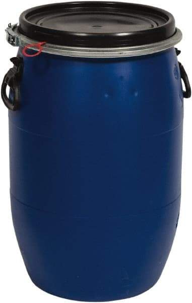 SEYMOUR-MIDWEST - 15 Gal, Polypropylene Round Blue Bucket/Pail - Handle & Lid Included - Americas Tooling