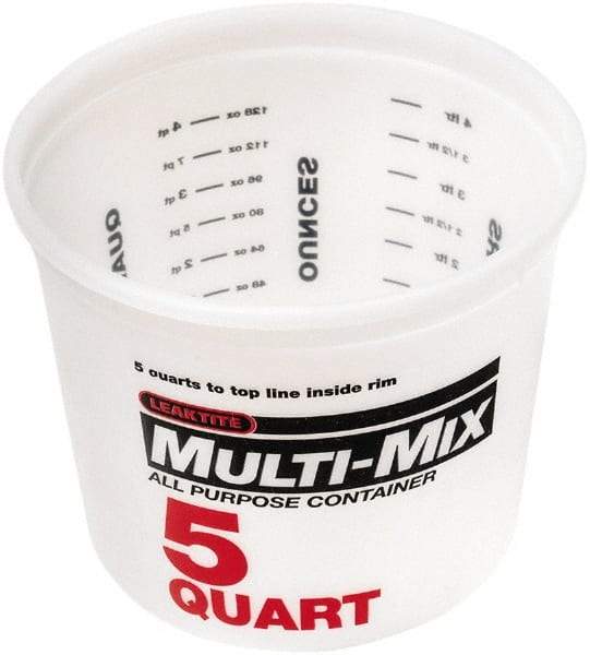 SEYMOUR-MIDWEST - 5 Qt, Plastic Round White Bucket & Pail Kit - Americas Tooling