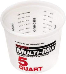 SEYMOUR-MIDWEST - 5 Qt, Plastic Round White Bucket & Pail Kit - Americas Tooling