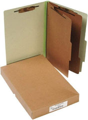 ACCO - 14 x 8 1/2", Legal, Leaf Green, File Folders with Top Tab - Right of Center Tab Cut Location - Americas Tooling